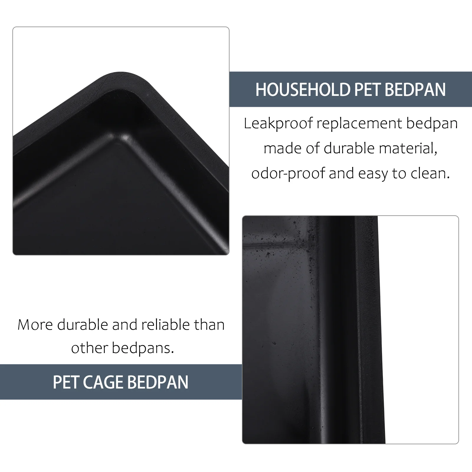 2Pcs Pet Poop Pans Creative Pet Bedpan Pet Toilet Trays Pet Dog Cat Potty