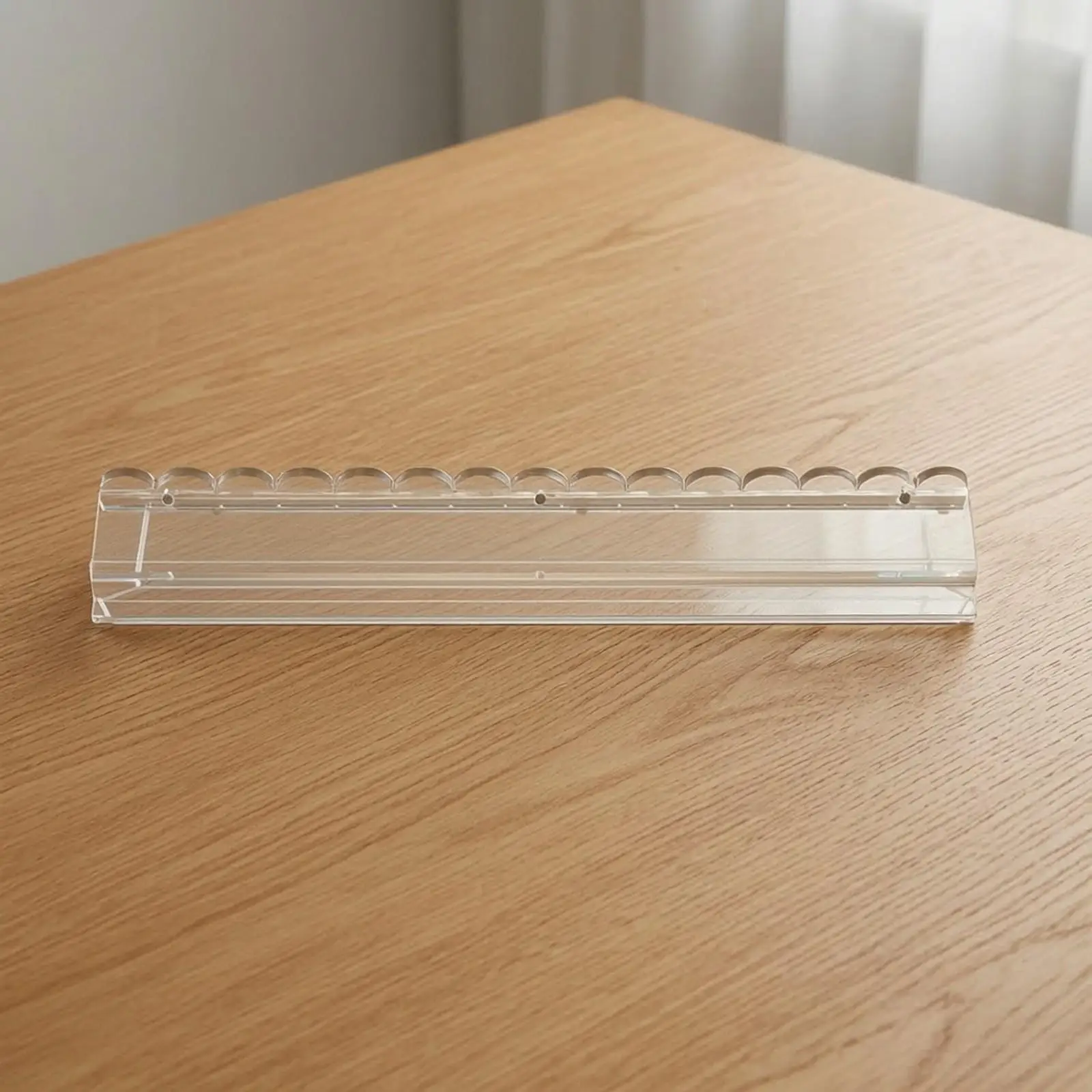 Acrylic Mahjong Tile-Pushing Ruler Clear Mahjong Push Ruler Game Accessory Sturdy Minimalist for Tabletop Play