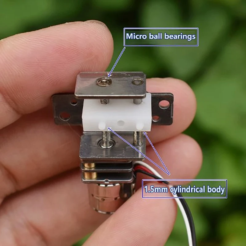 

Precision Screw Shaft Slider Moving Block Mini 10MM 2-Phase 4-Wire Linear Gear Stepper Motor Full Metal Gearbox Stepping Motor