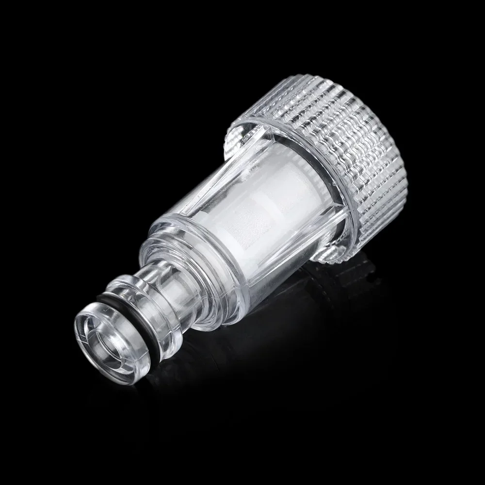 New Practical Pressure Washer Filter Water Filter Tool Part Plastic Replace Replacement Spare Transparent 3/4 Inch ABS