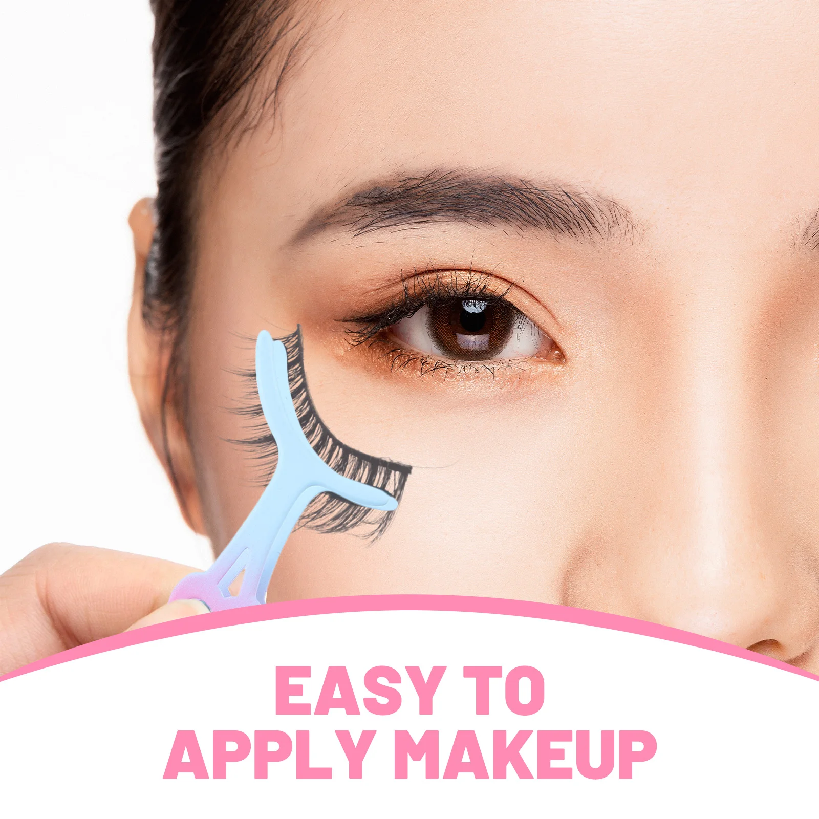 

Stylish Lash Tweezer with Comb Metal Eyelash Applicator Tool for Brows and Extensions Long-Lasting Beauty Accessory for Women