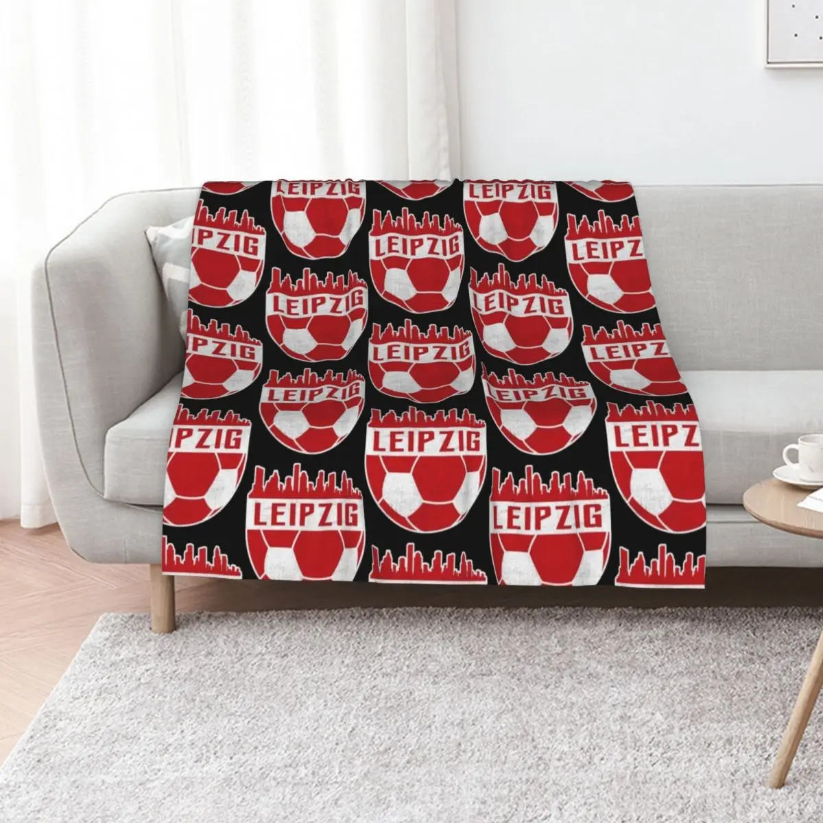 Leipzig Fu?ball Fussball Fu?ballverein Throw Blanket Kid'S Cute For Baby Hairys Camping Bed linens Blankets