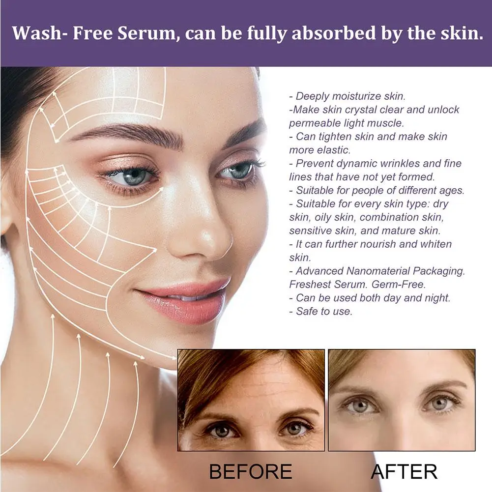 Collagen Remove Wrinkle Face Serum Lifting Firming Anti Aging Fade Fine Lines Whitening Brighten Repair Beauty Korean Cosmetics