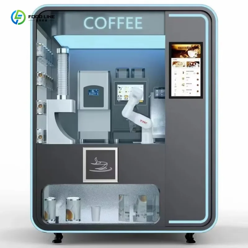 Customized Commercial Coffee Robot Vending Machine, Collaborative Robot Barista