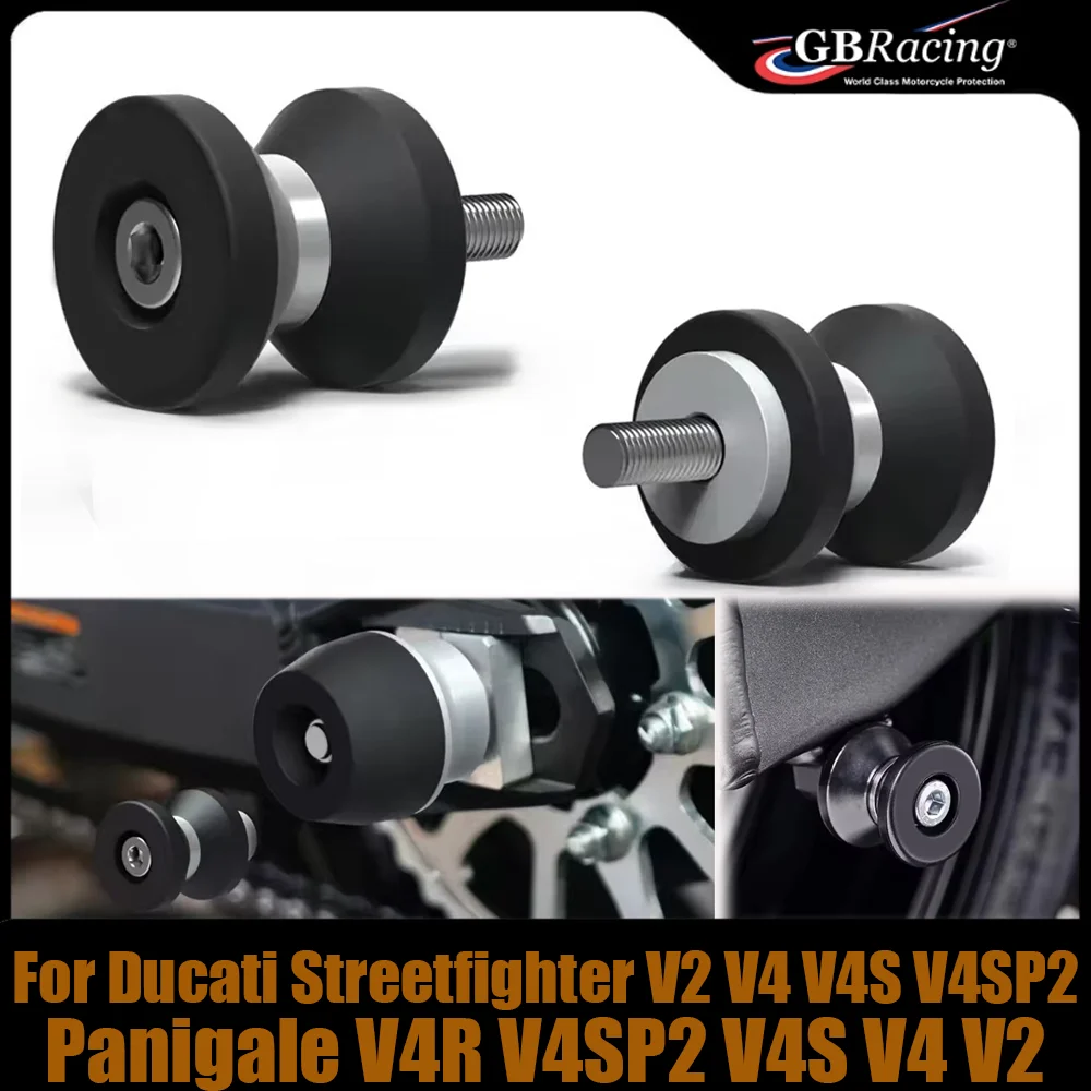 

Motorcycle Accessories Swingarm Spools Slider For Ducati Streetfighter V2 V4 V4S V4SP2/Panigale V4R V4SP2 V4S V4 V2