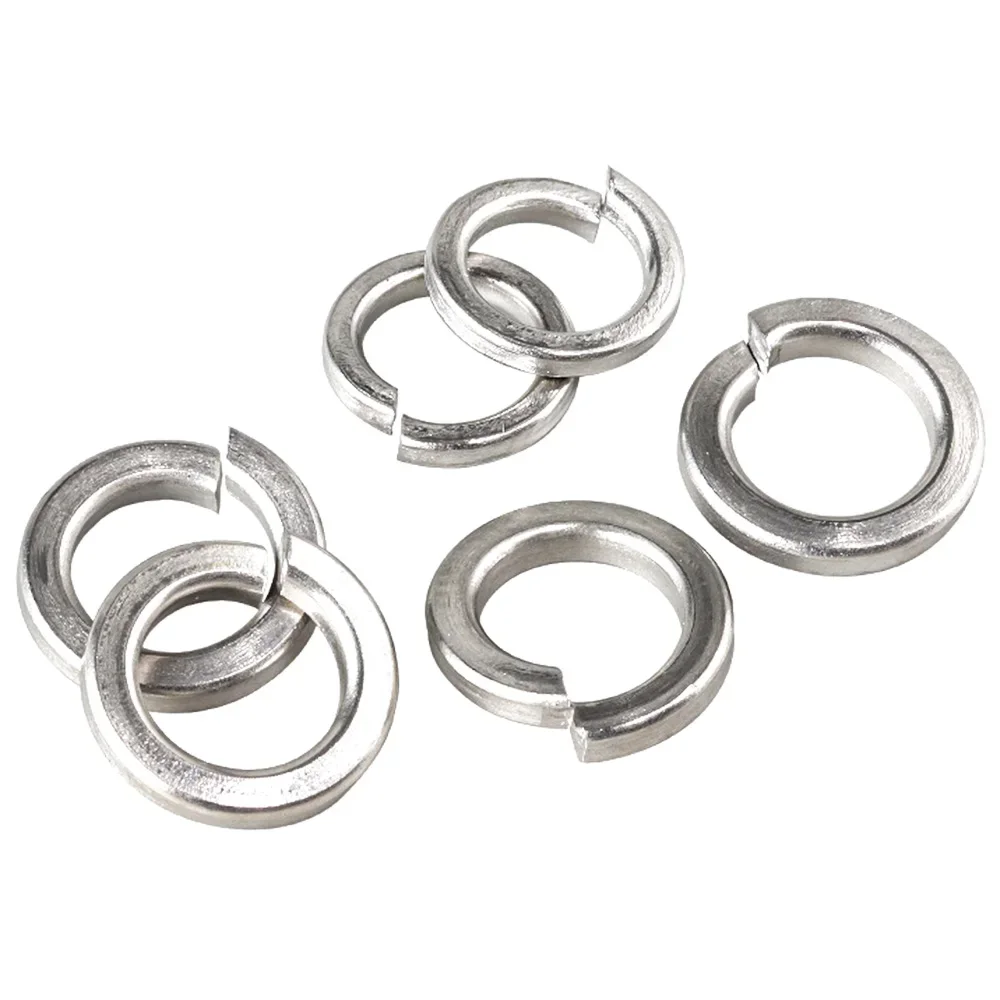 5-50pcs 304 Stainless Steel M1.6 M2 M2.5 M3 M4 M5 M6 M8 M10 M12 M16 M24 M27 M30 Spring Split Lock Washer Elastic Gasket