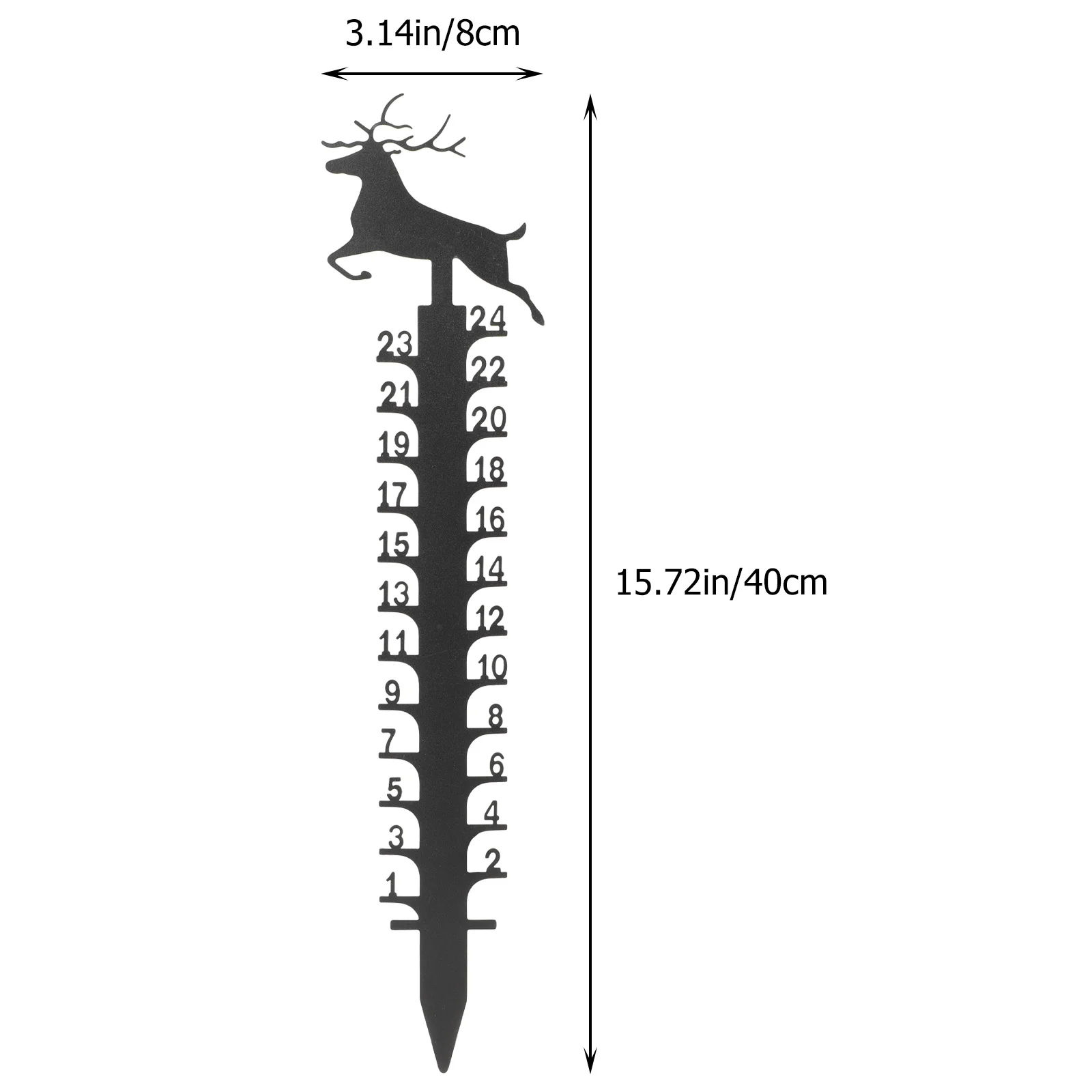 

Снегомер, уличная железная зимняя измерительная палочка, украшение для сада на Рождество, знак двора, инструмент для измерения снега, вставка для земли