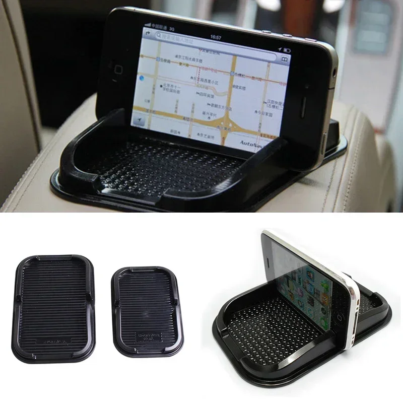 Compact Anti Slip Silicone Pad for Car, Multifunctional Car Dashboard Pad, Portable Car Dashboard, with Phone Holder