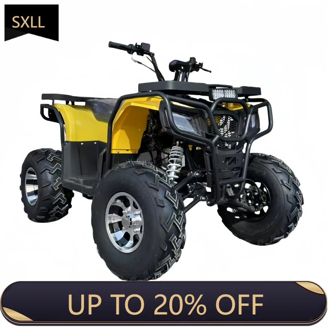 

SXLL 200Cc 4-Wheel ATV Quad Bicycle with 1000 Watt Power Automatic Chain Drive 4x4 for Adult Gas Fuel Option 4 Stroke Engine For