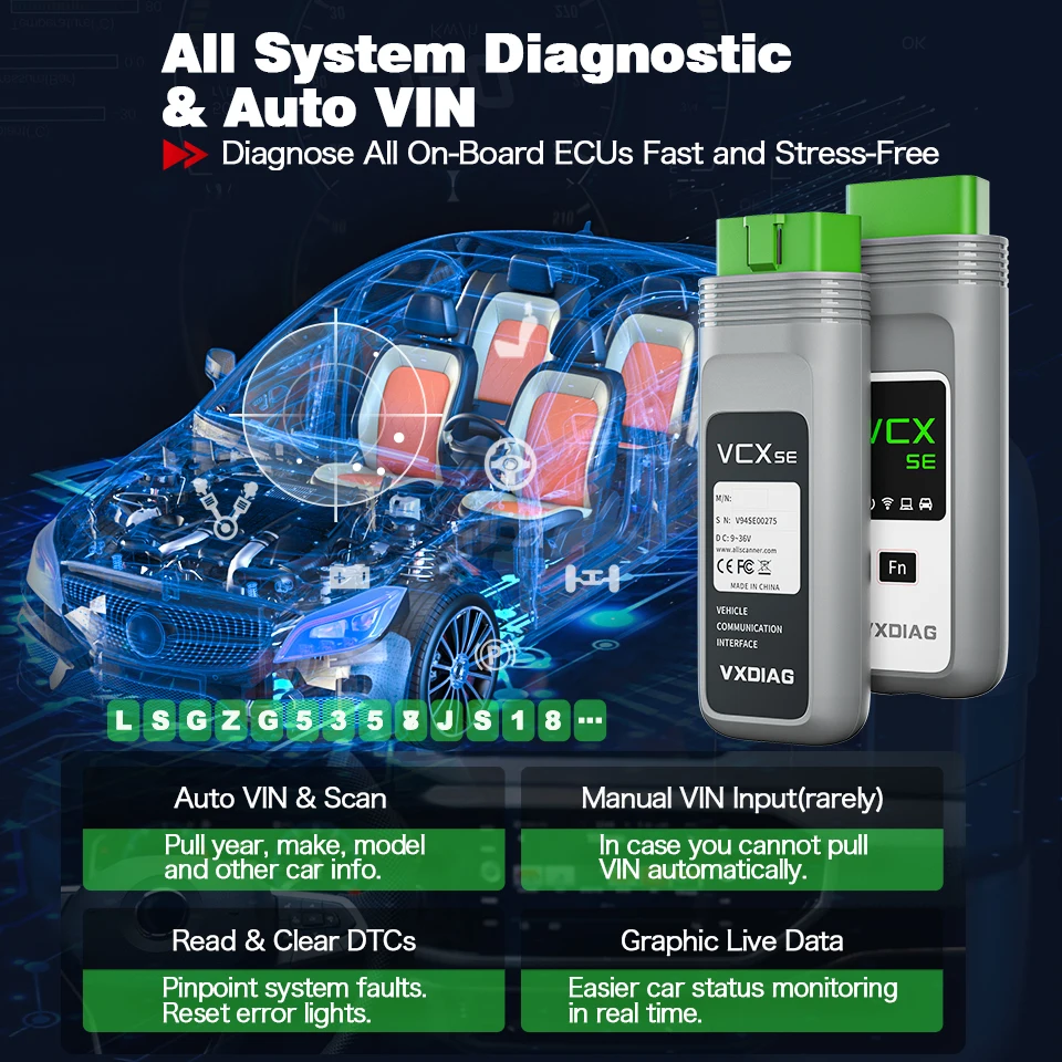 VXDIAG VCX SE for Subaru SSM3 Car OBD2 OEM Full System Diagnostic