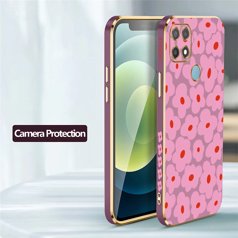 حافظة هاتف مطبوعة بالزهور لهاتف انفينيكس سمارت 5 برو 6 HD 7 8 10 نمط غطاء سيليكون مقاوم للصدمات من البولي يوريثان