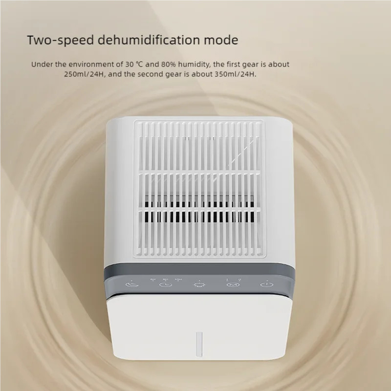 Intelligent timing air dehumidifier 1.5L, air dryer for home bedroom office kitchen deodorization and defrosting EU/US plug