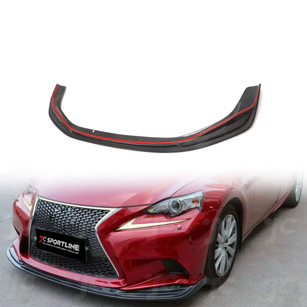 

Carbon Fiber Front Bumper Lip Spoiler Splitter for LEXUS IS F Sport Sedan 2013 2015