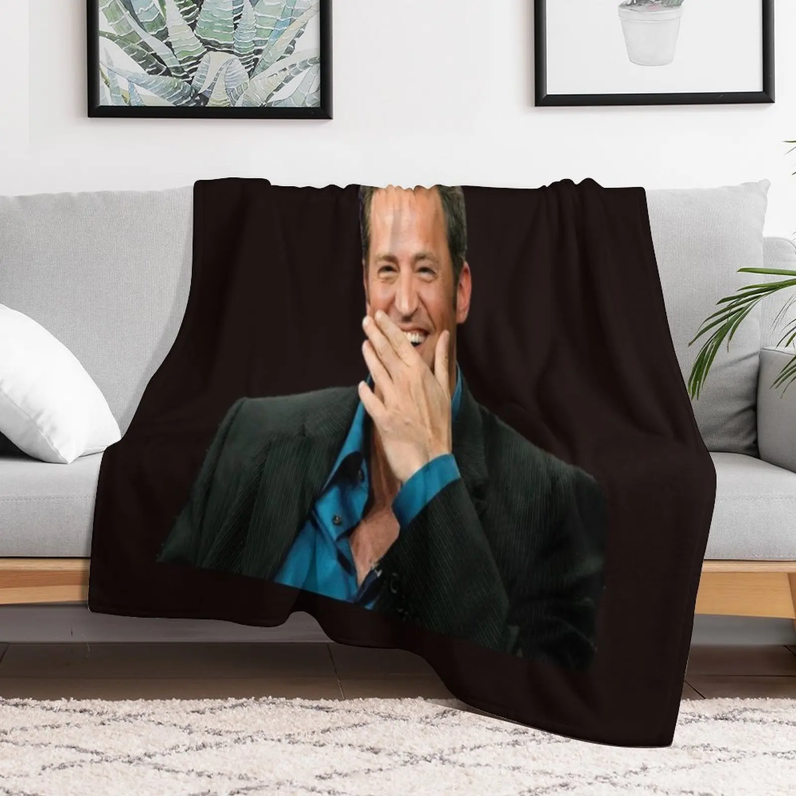 matthew perry Throw Blanket Sofa Quilt Cute Sofas Blankets