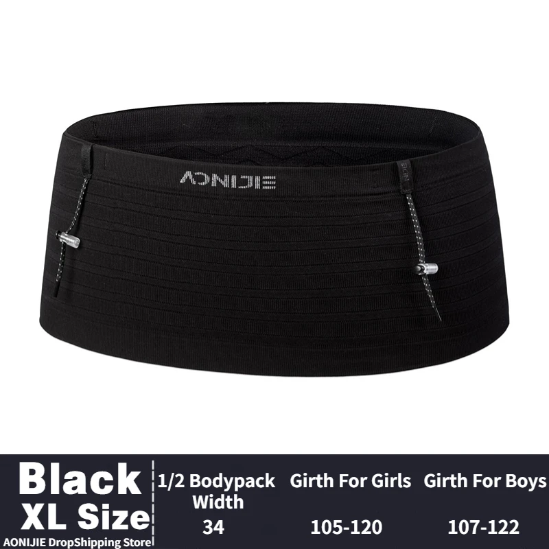 AONIJIE W8116 Neueste Gewebte Elastische Sport Taille Pack Laufende Rennen Nummer Gürtel Für Triathlon Marathon Radfahren Bergsteigen