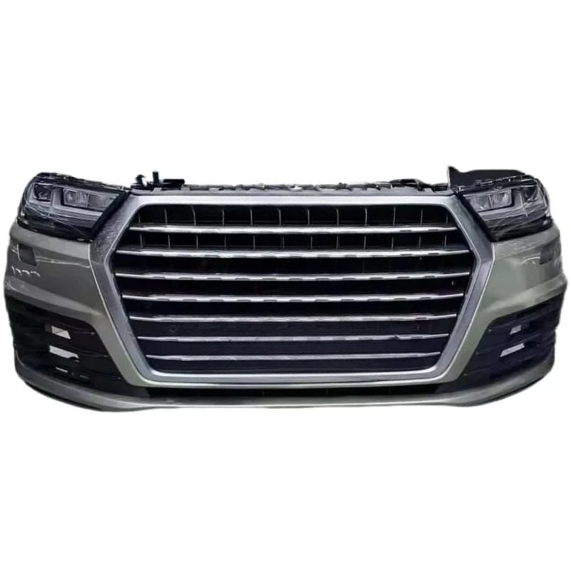 STLF Q7 2015-2020 Front Bumper Kit with Headlight Electronic Fan Radiator Geshan Sports Nose Used Accessories for Cars