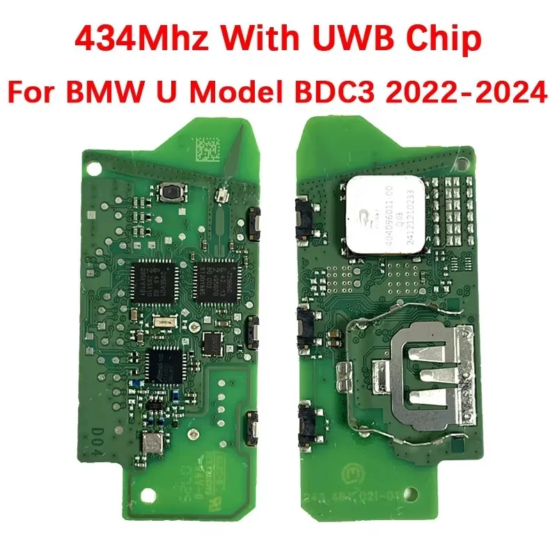 KEYECU OEM Board 4Buttons Smart Keyless Go Remote Key Fob 434MHZ ID49 Chip IYZBK1 For BMW X1 X2 U Model BDC2 BDC3 2022-2024