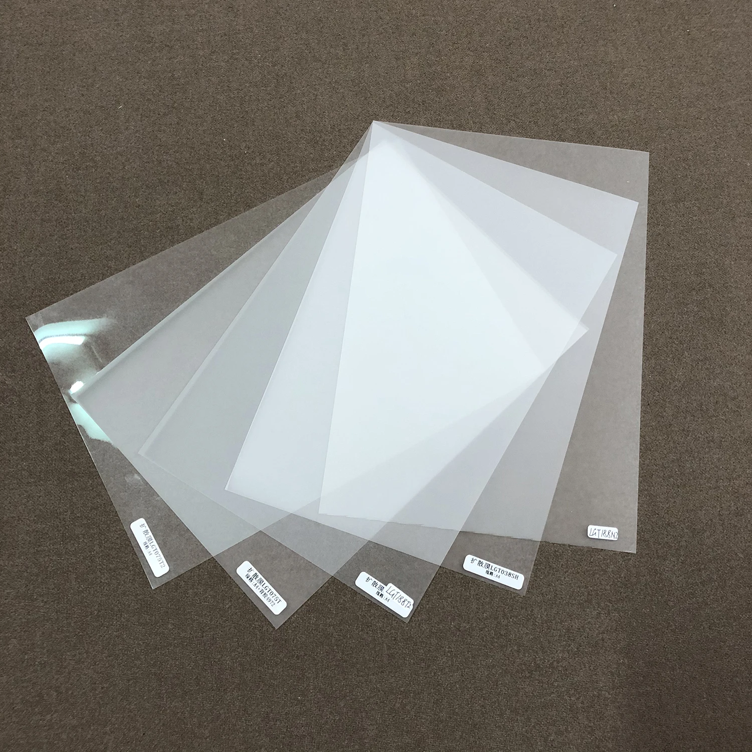 LED Diffuser Film LCD Backlight Diffusion Film Homogenizing Uniform PET Light Guide Film for Flat Panel Light LCD Photography