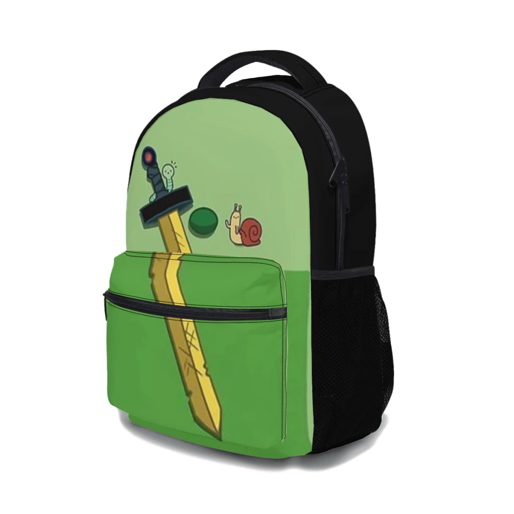 Finn the Human Adventurer Backpack Versatile Backpack Large Capacity Waterproof Backpack Washable Computer Bag Unisex