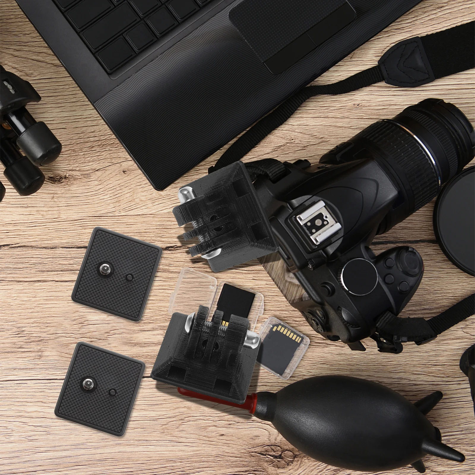 لوحة الإفراج السريع 1/4 بوصة برغي جبل لكاميرا الحركة تأمين صالح خفيفة الوزن ترايبود تصاعد لوحة 38 مللي متر كاميرا سريعة #5