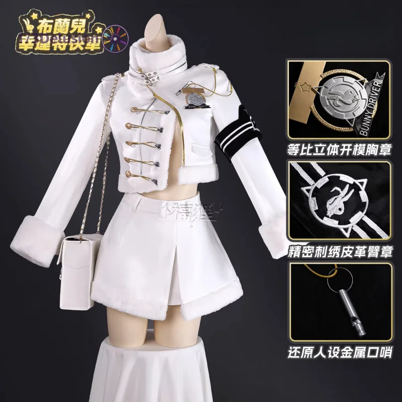 

1/3Delusion Store NIKKKE Blanc Cosplay Costume Role Play Women Girls Sexy Elegant Halloween Party Dress Suit Full Set