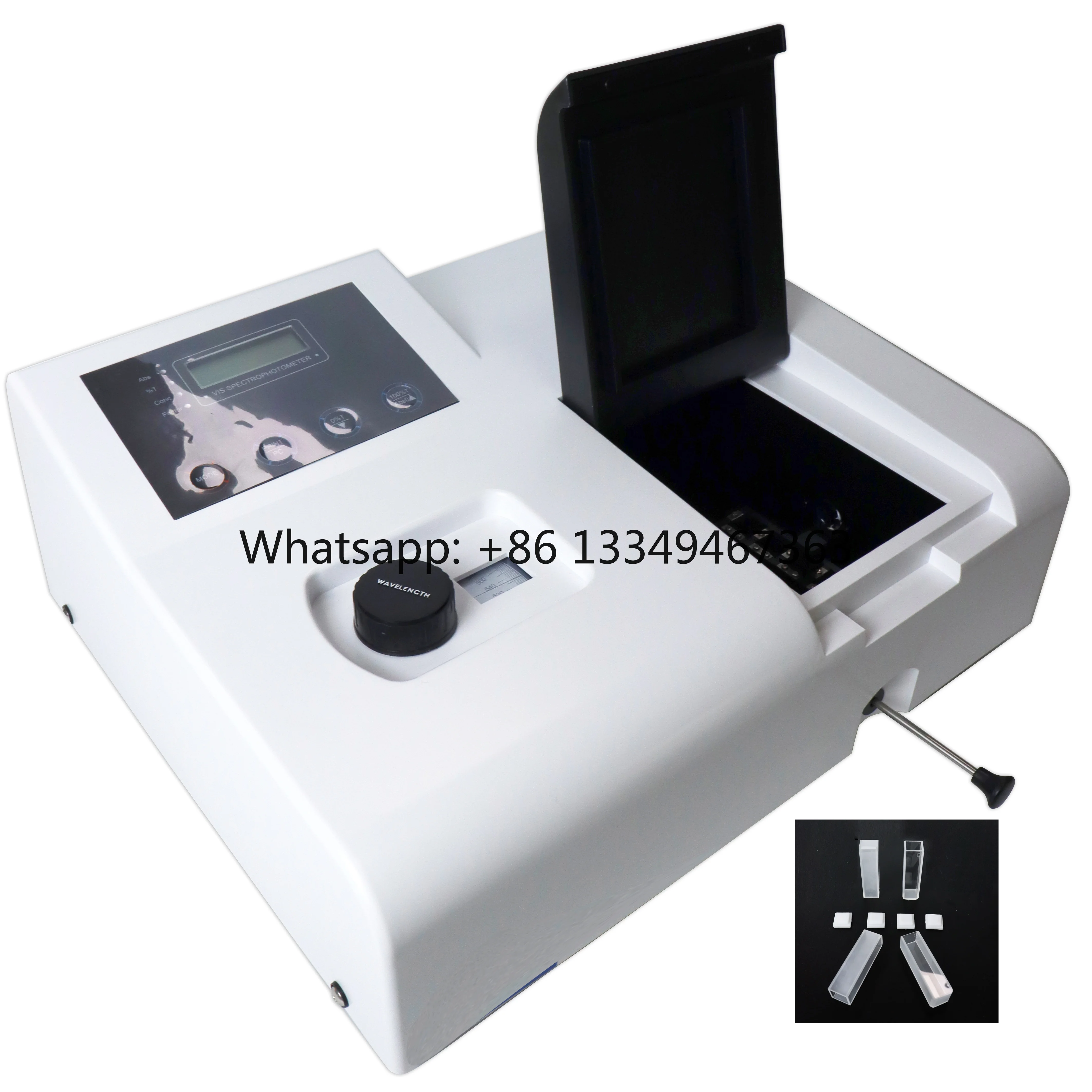 Laboratory Benchtop 4-bit LED Display 195-1020nm Spectrometer Photometer Double Beam Visible UV-Vis Spectrophotometer