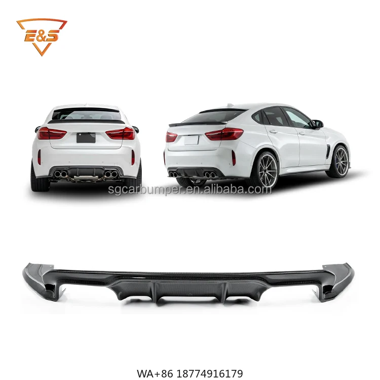 

Carbon Fiber Car Accessories for X6 Series F86 X6M Modification 3D Style Carbon Fiber Rear Diffuser Auto Parts