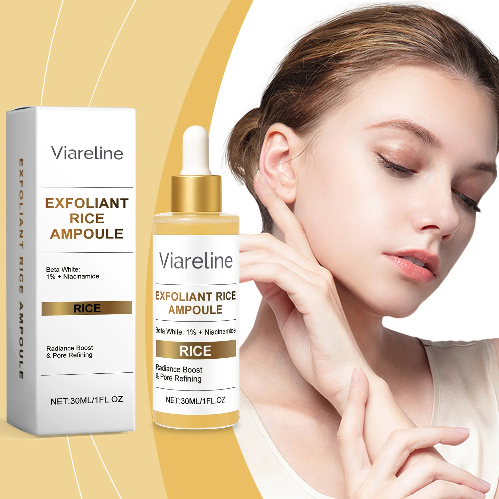 

Black Rice Exfoliating Serum For Face Moisturizing Fade Fine Lines Prevent Dryness Rejuvenating Essence Collagen Facial Ampoules