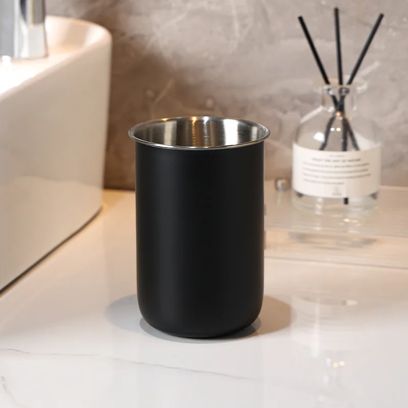 Simple and Practical Hotel  Homestay Wash Cup Commercial  Handy Cup  No Handle, Anti Fall 304 Stainless Steel