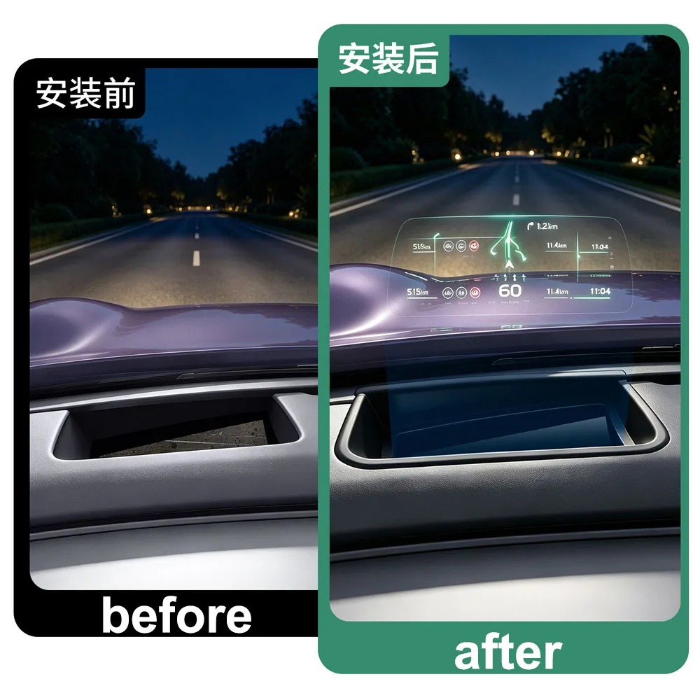 Fit For XPENG MONA L03 HUD Head Up Display Protective Cover Automotive Supplies Clear Projection Scratch-resistant And Dustproof