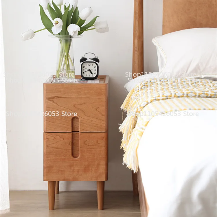 Bedside table Nordic 25cm wide small size bedroom ultra-narrow locker 20cm