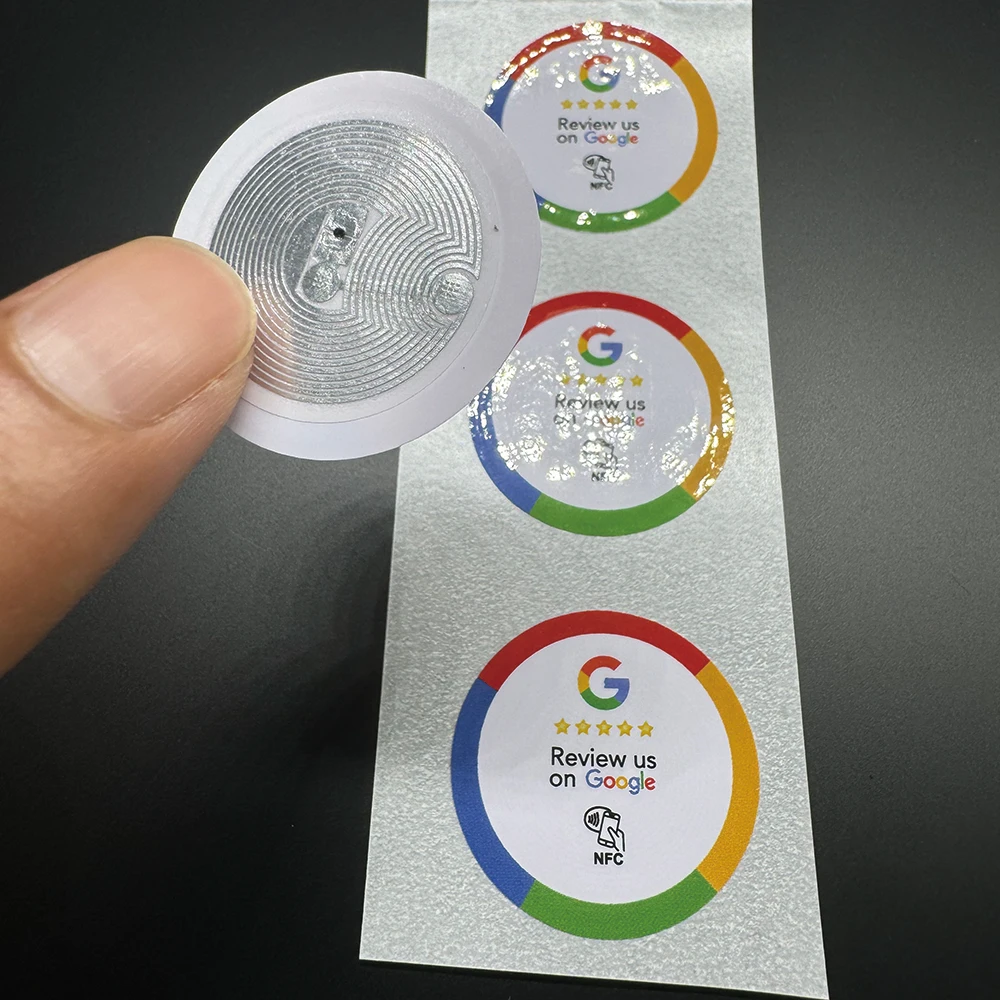 Boost Review NFC Sticker Google Google Review NFC Sticker Increase Your Reviews Google Tap To Review Cards NFC Tag