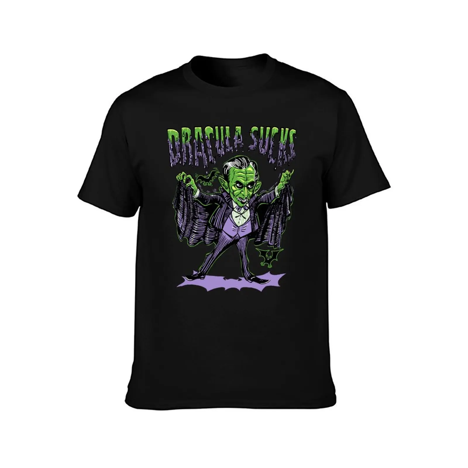 DRACULA SUCKS! T-Shirt Work Wear Lightweight Tee T-Shirt
