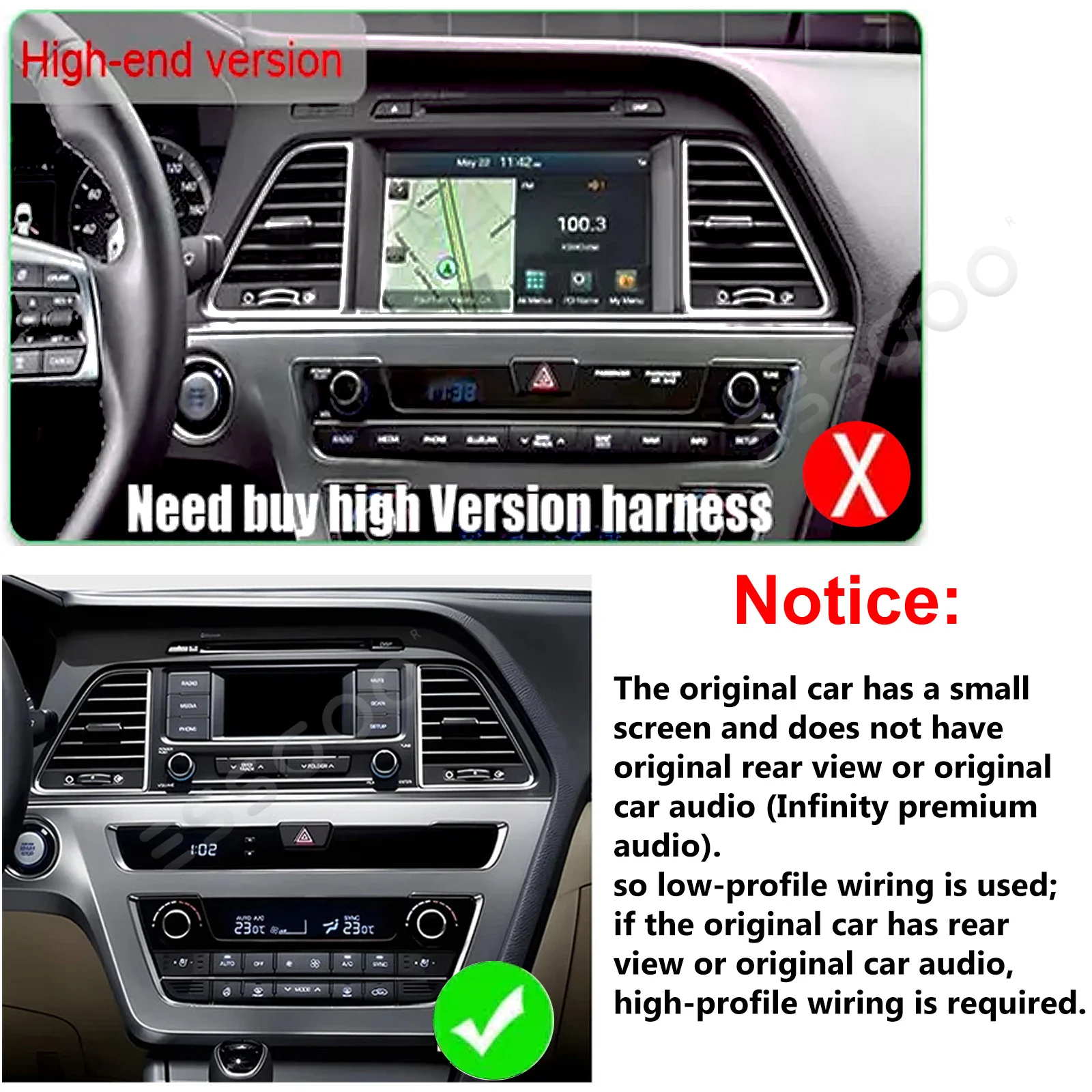 أندرويد 15 لاسلكي CarPlay راديو السيارة الوسائط المتعددة لشركة هيونداي سوناتا 7 LF 9 2014 2015 - 2017 Autoradio ستيريو 2Din Player #3