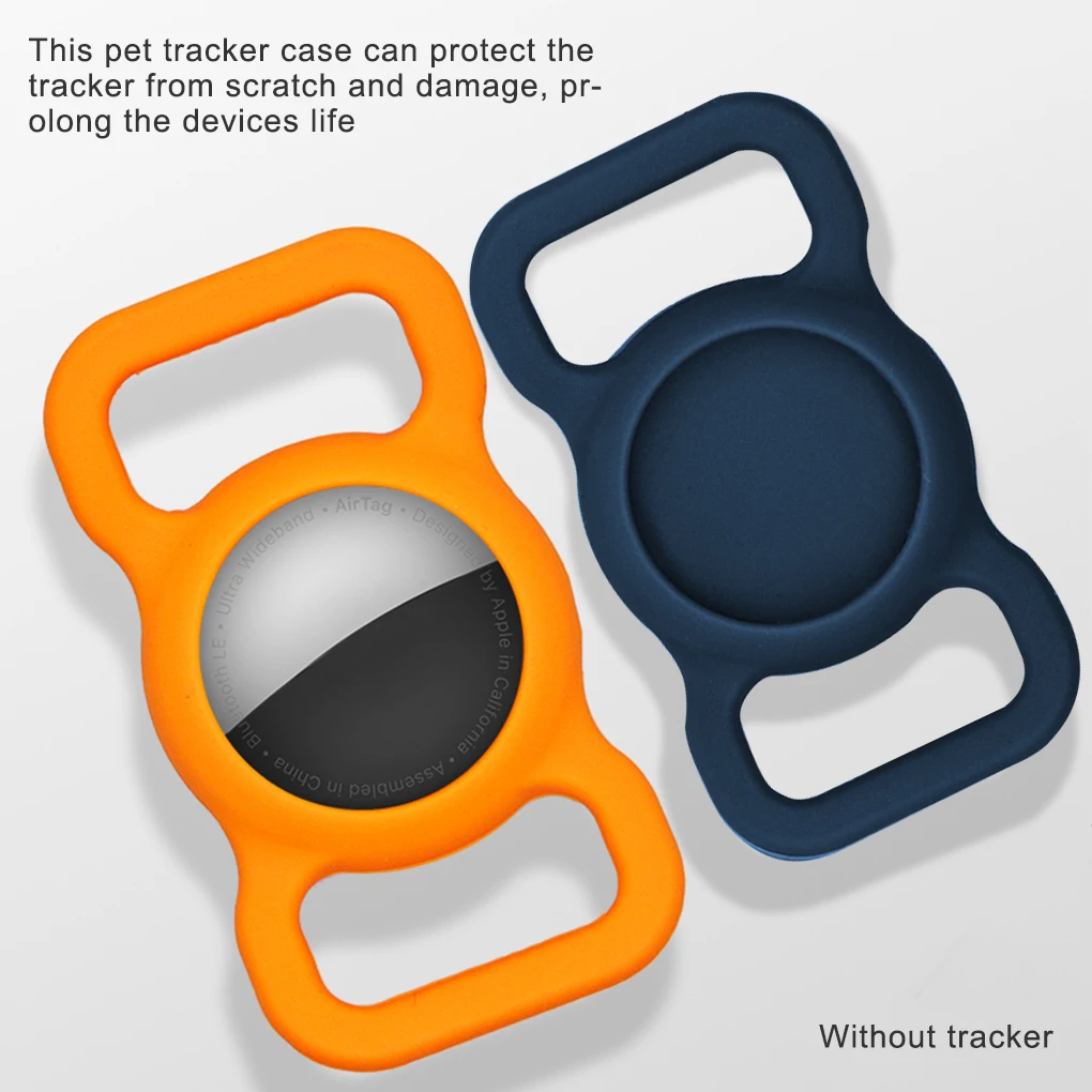 Sarung pelindung pelacak hewan peliharaan, pengganti Cover silikon pelacak untuk AirTag hijau
