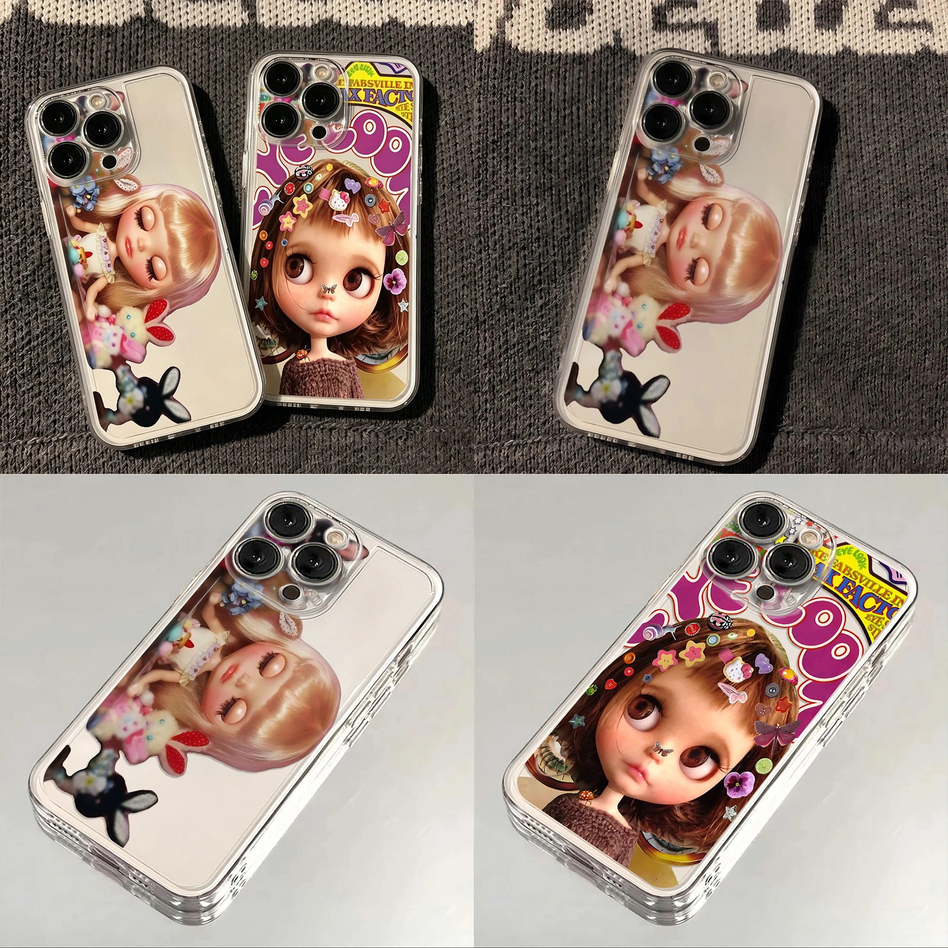 Cute Blythes Dolls Phone Case For Samsung S26 S25 S24 S23 S22 S21 S20 FE Note20 Note10 Plus Ultra Lite Edge 5G Clear Soft Cover