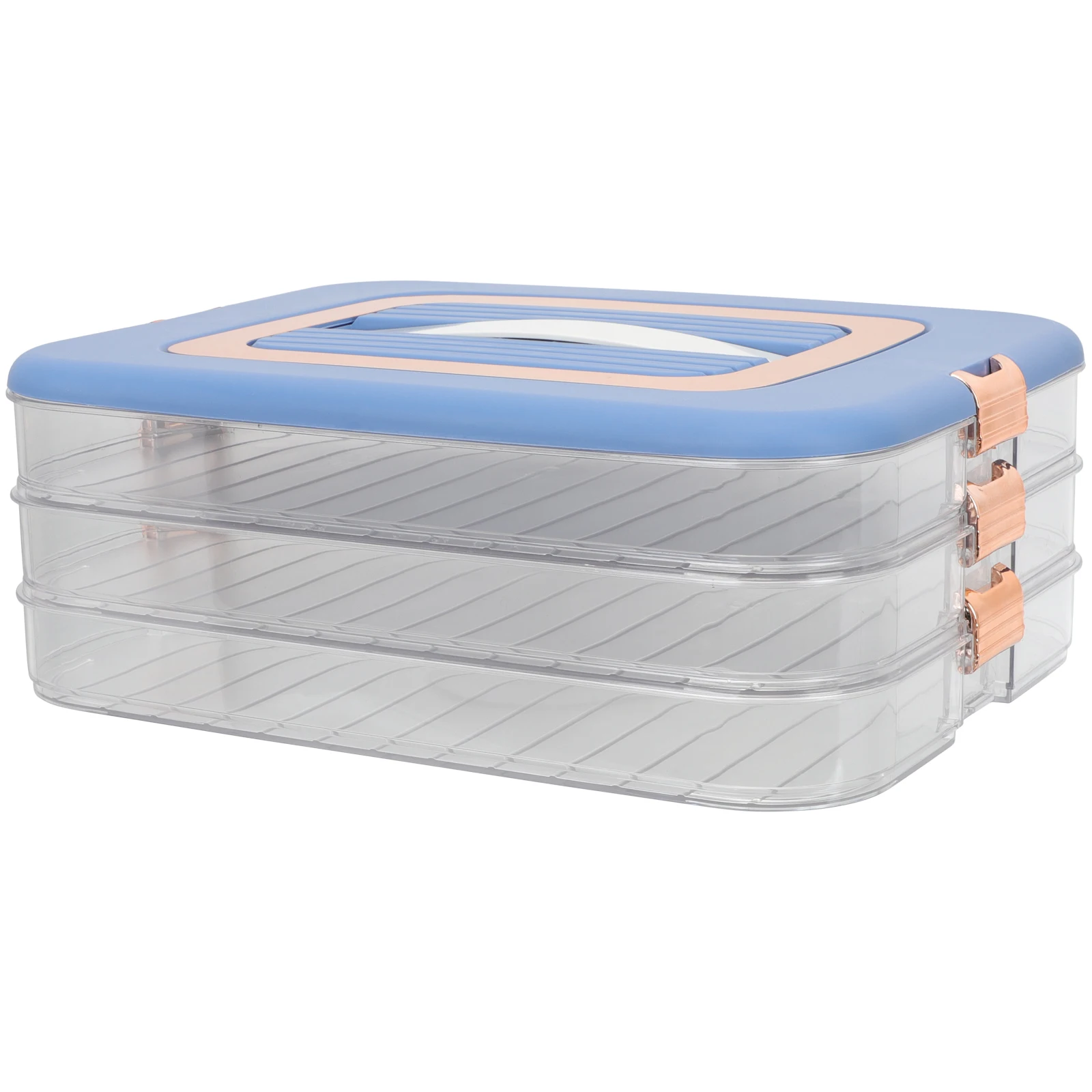 

Multi-layer Freezer Storage Box Refrigerator Container Seal Wear-resistant Food Organizer Dumplings Vegetables Pizza