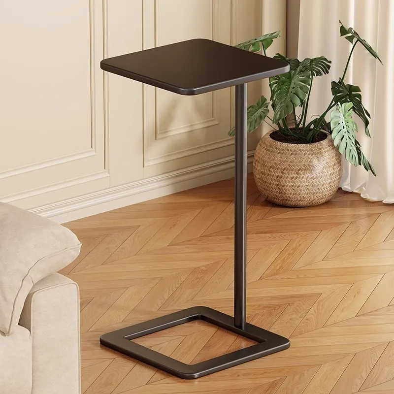 AOLIVIYA Tea Coffee Table Nightstand Storage Rack Sofa Corner Side End Stand Wrought Iron Mini Shelf Balcony High Home