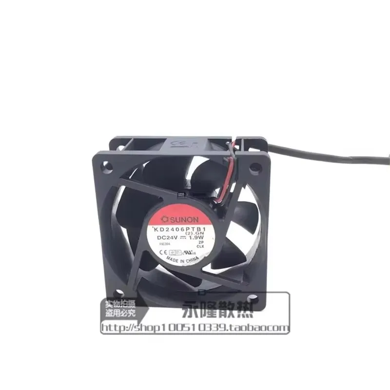 Original KD2406PTB1 60 * 60 * 25MM 6CM 24V 1.9W server frequency converter Cooling fan