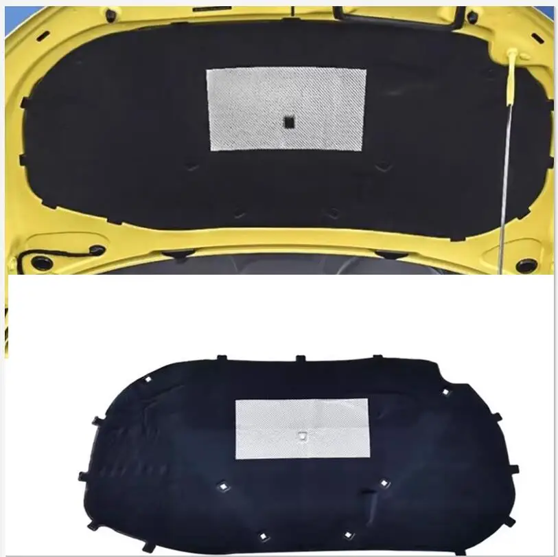 for  Volkswagen scirocco   2009 -2017 Car Heat Sound Insulation Cotton Front Hood Engine Firewall Mat Pad Cover Noise Deadener