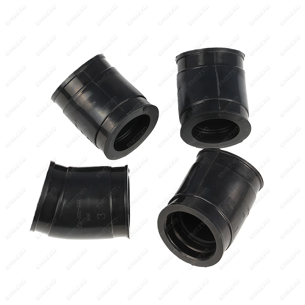 4pcs CB750K CB750F Motorbike Carburetor Interface Adapter Intake Manifold Boot For Honda K1 K2 K3 K4 K5 K6 1969-1976 1975-1976
