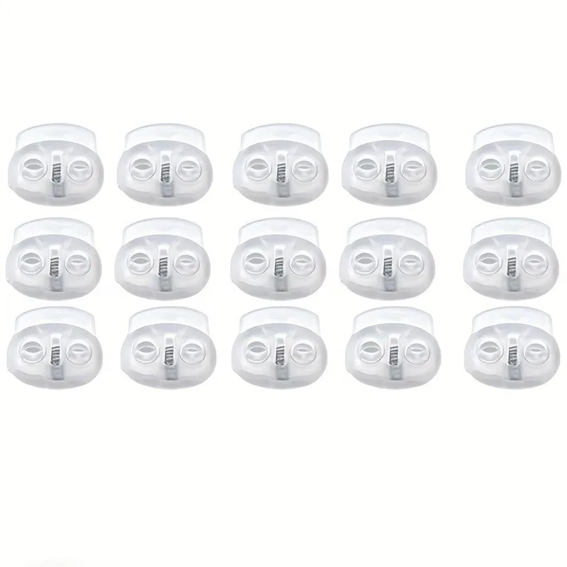 66 pcs 20mm Toggle Cord Fasteners, Bag String Clips, Universal Drawstring Fit, Adjustable Cord Lock, Multipurpose