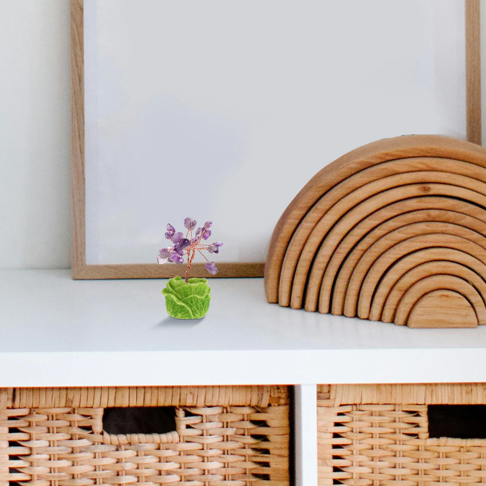 

Crystal Fortune Money Decor Wealth Statue Elegant Tabletop Decoration Fake Bonsai Tree For Home Office Chinese Style Lucky Tree