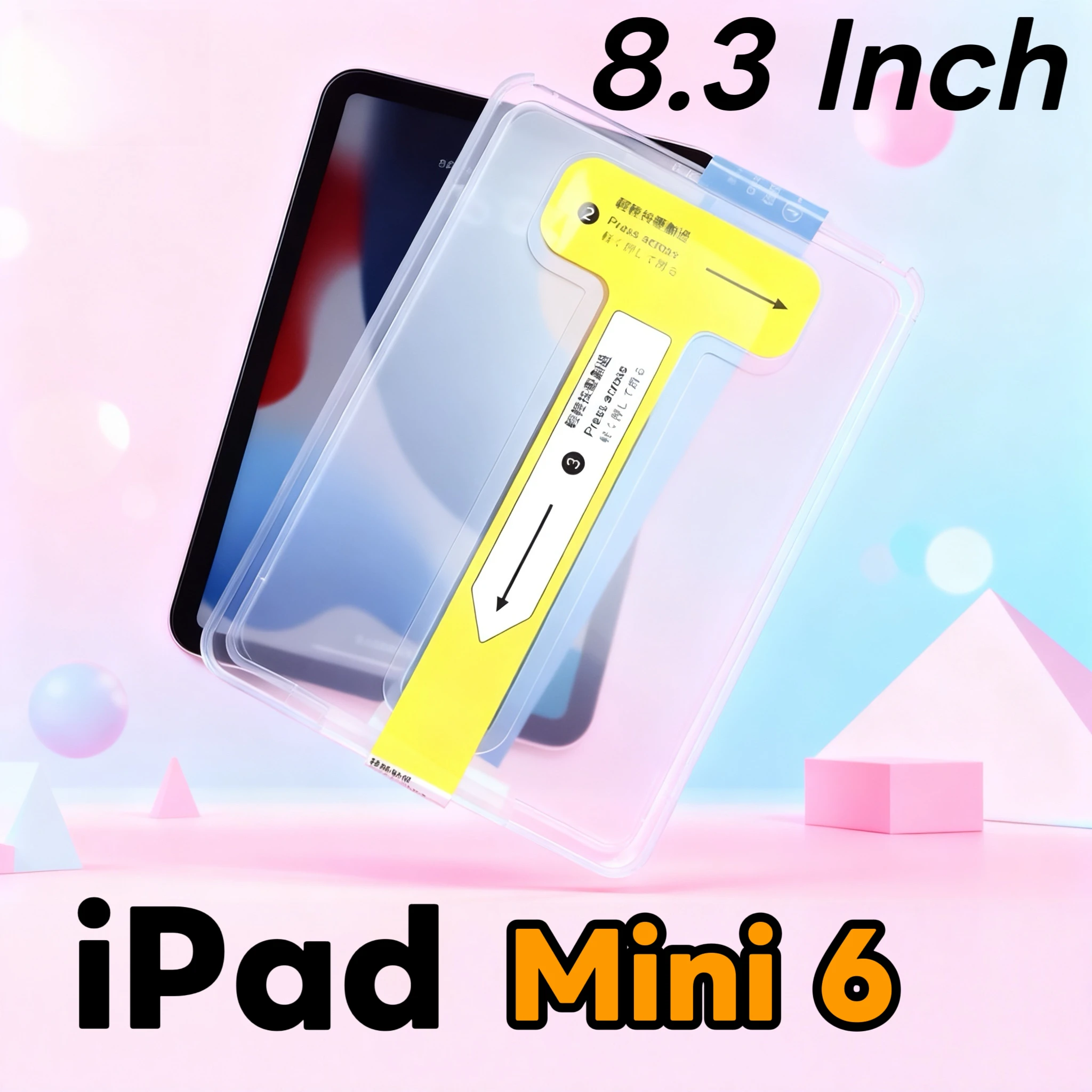 

Защитная пленка из закаленного стекла для iPad Mini 6, 8,3 дюйма, простая установка, без пыли, без пузырьков, аксессуары для пленки