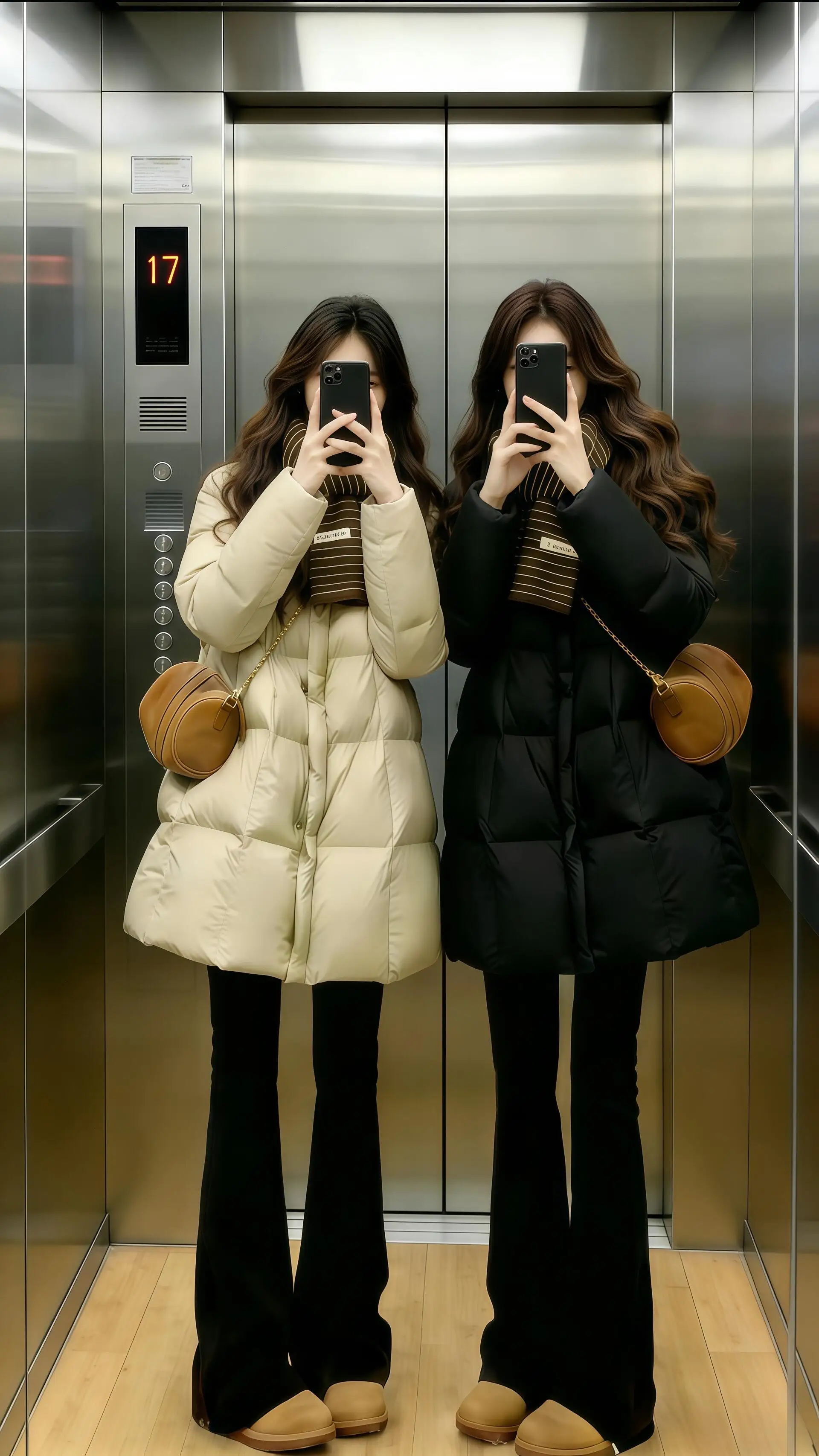 Ladies Winter Thick Quilted Puffer Parkas Coat Mid‑Long Stand Collar Loose Fit Wind‑Resistant Women Windproof Fashion Outerwear