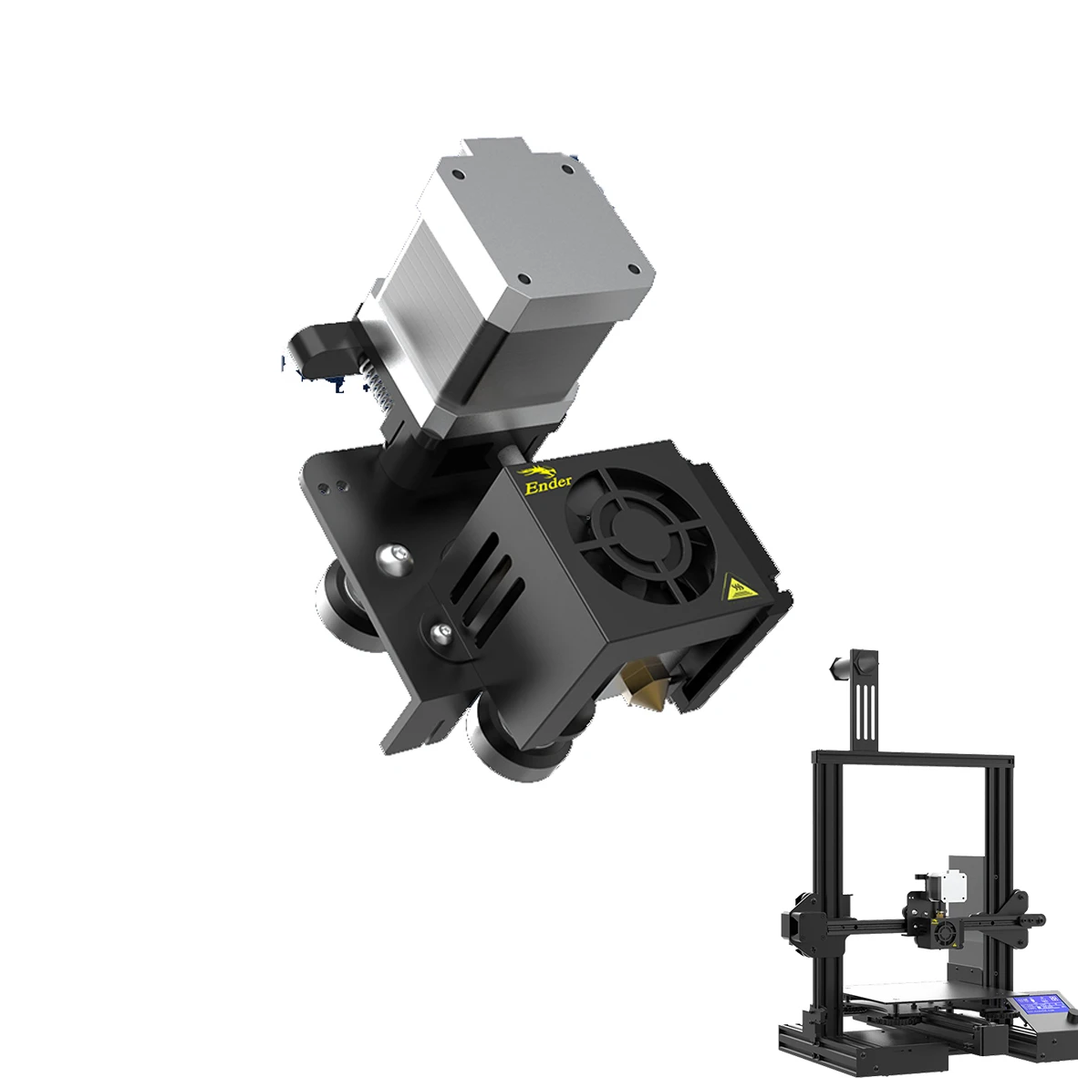 

Creality 3D Ender-3 Direct Drive Extruding Kit Mechanism Complete Extruder Nozzle Kit with Stepper Motor