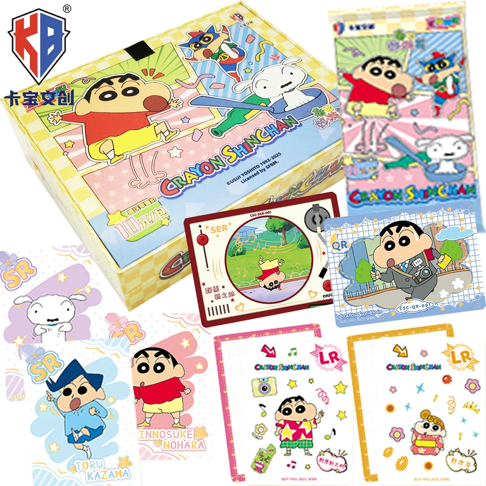 

Genuine Kabao Crayon Shin-chan Creative Cards Nohara Shinnosuke Cosplay Cartoon Lovely Anime Zodiac Cards Kids Table Toys Gifts