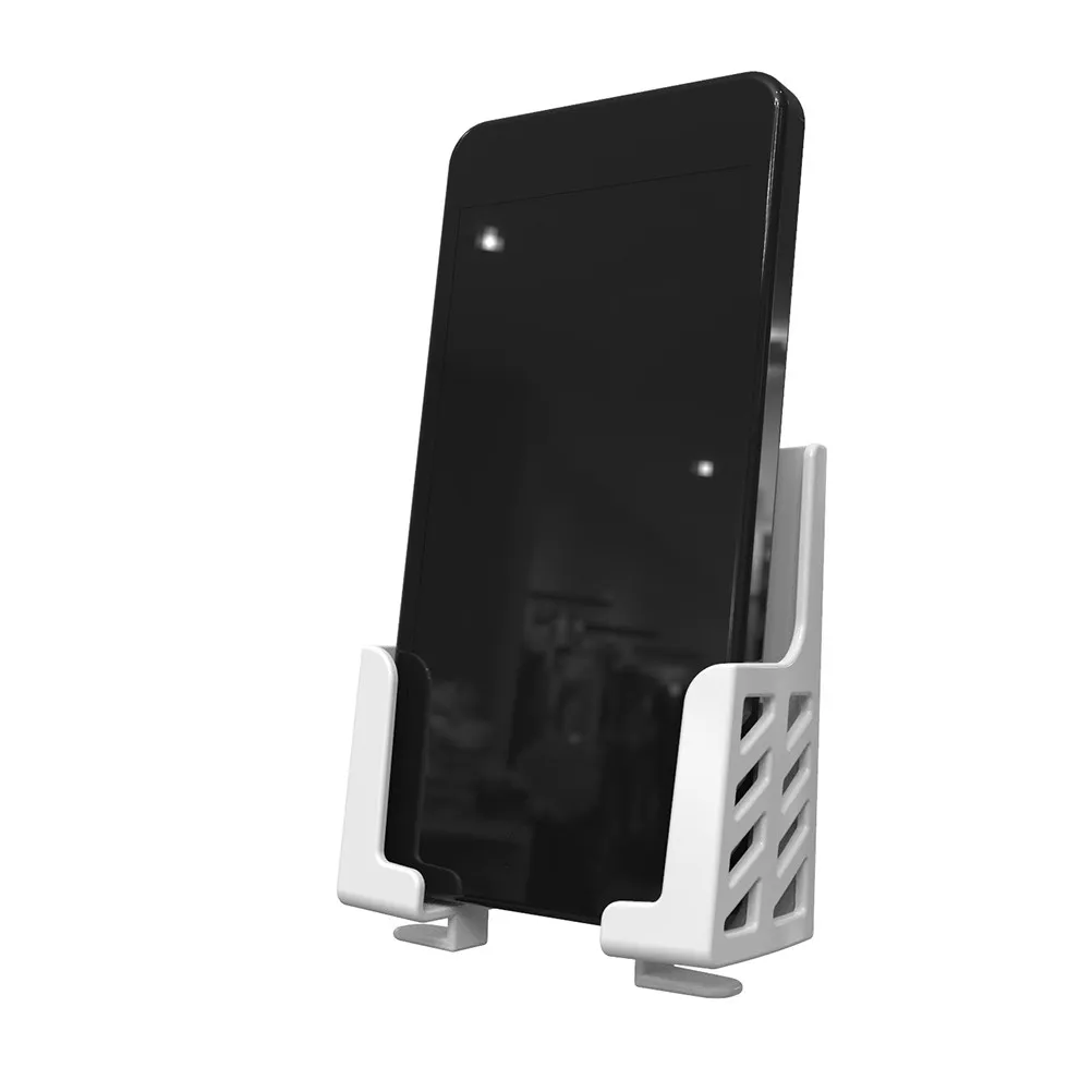 1Pcs Double Slot Holder Air Vent Mount Adjustable Phone Bracket Wall Hanging Rack Black Stable Stand Wall Hanging Rack