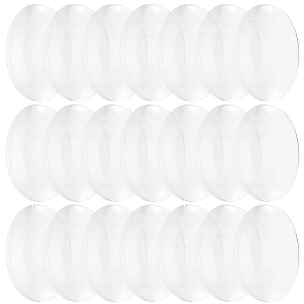 50 Pcs Biconvex Lens Transparent Optical Lenses Physics for Laboratory Small Kit Teaching Experiment Tools