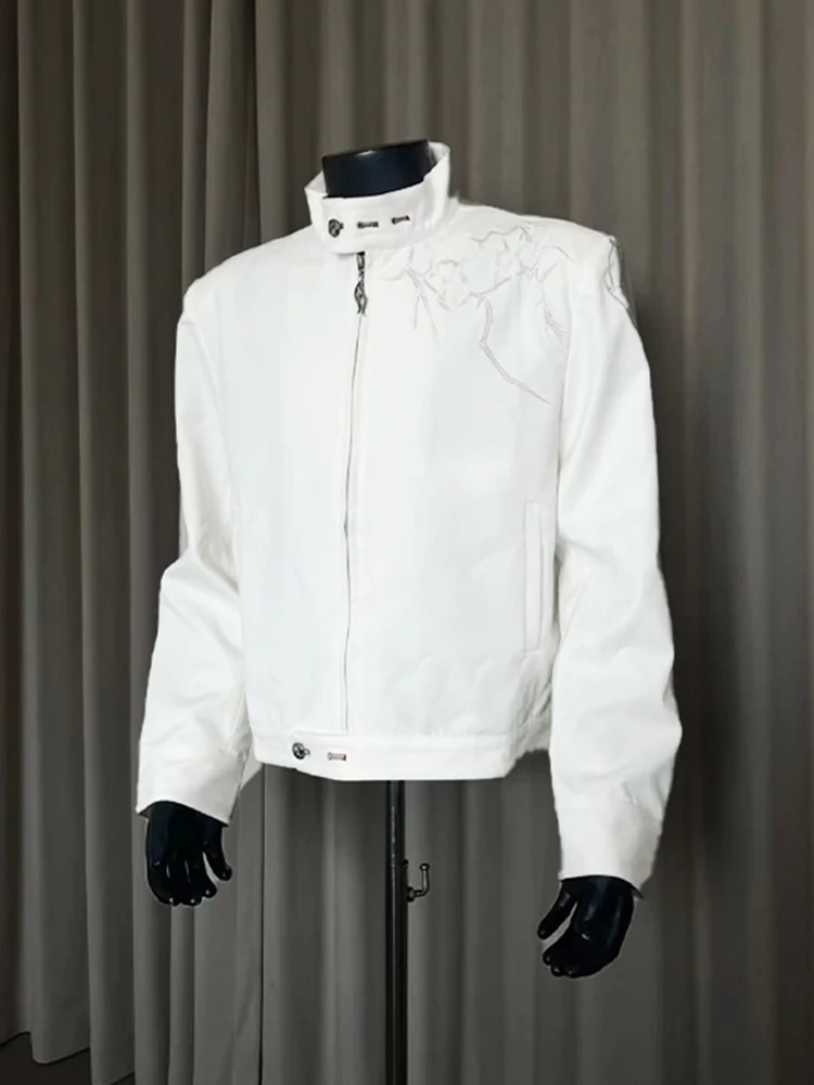 

Мужская куртка-бомбер с воротником-стойкой в американском уличном стиле, весна-осень